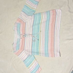 Alfred dinner woman's 3/4 sleeve blouse size large